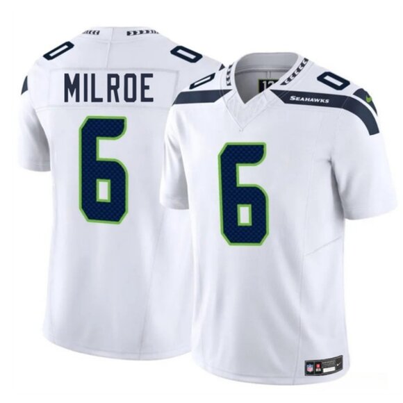 Mens Youths Kids Womens Jalen Milroe White Stitched Jersey